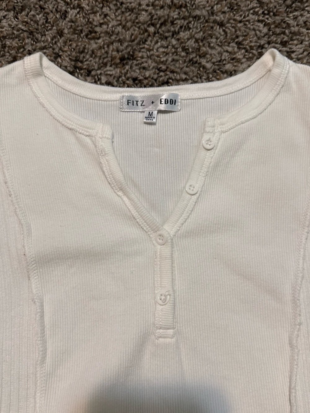 Fitz + Eddi Short Sleeve Henley Top - Picture 3 of 4